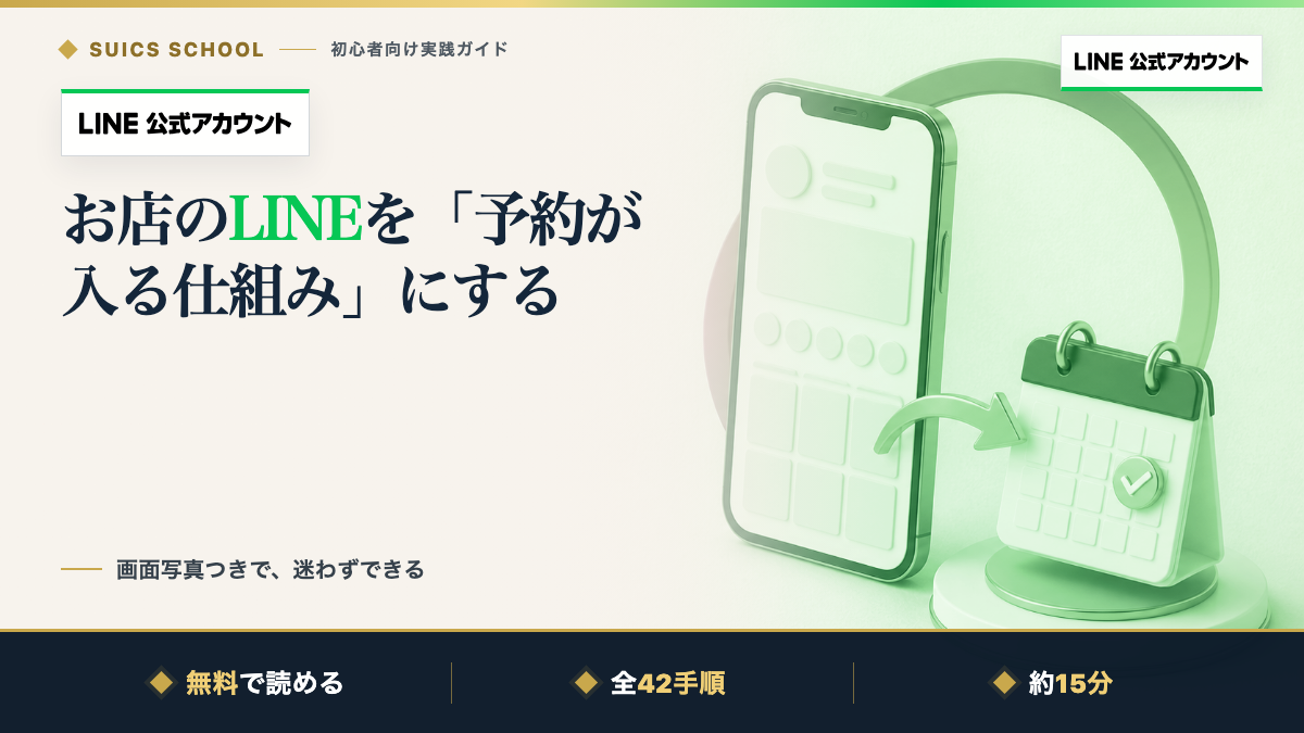 お店のLINEを「予約が入る仕組み」にする
