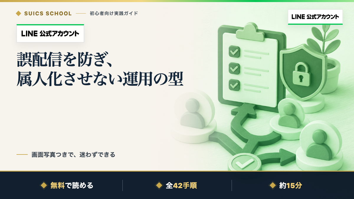 誤配信を防ぎ、属人化させない運用の型