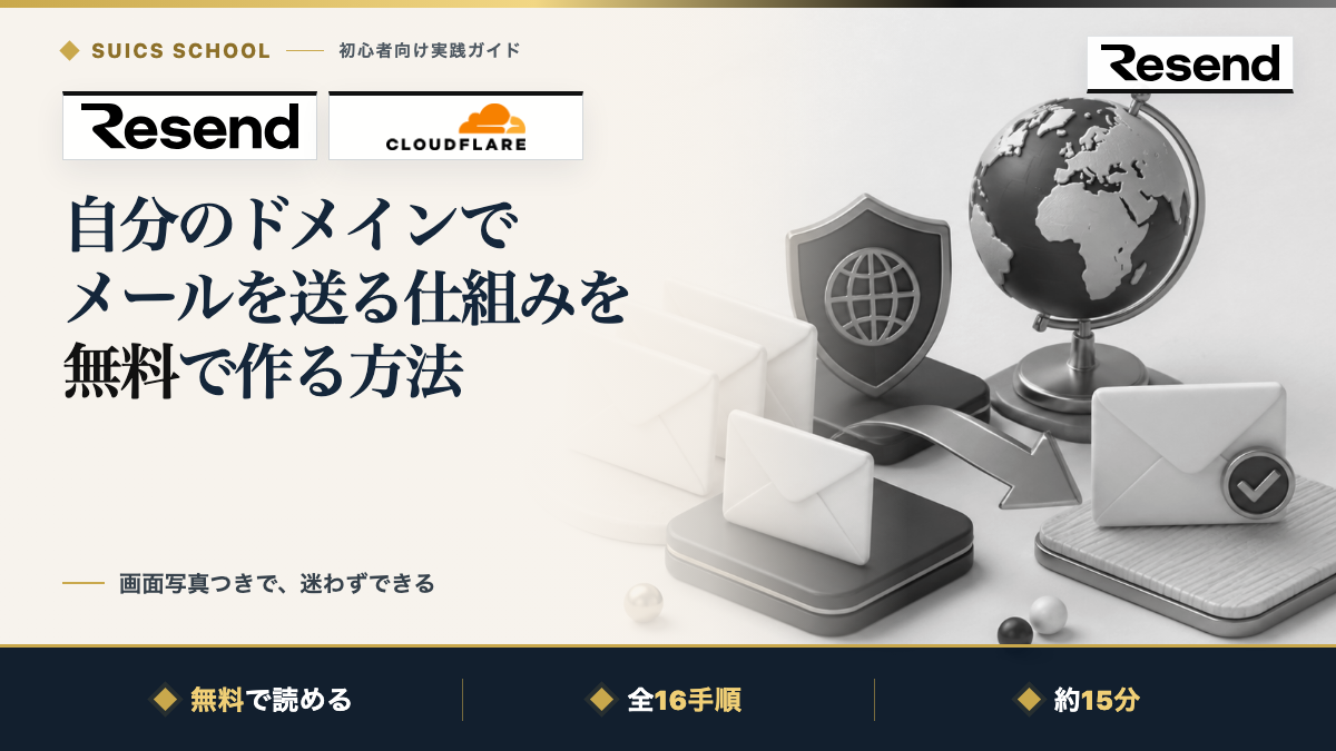 自分のドメインでメールを送る仕組みを無料で作る方法