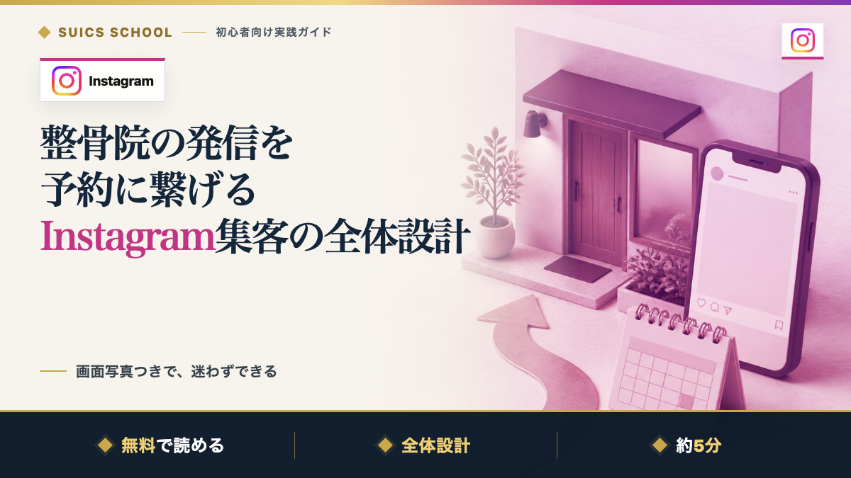 整骨院のInstagram集客｜予約に繋がる発信の全体設計